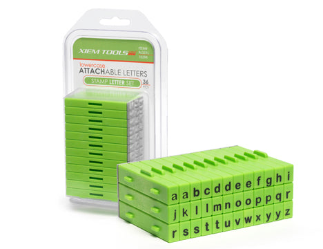 Xiem Attachable Letters Stamp Set 36pcs, Lowercase