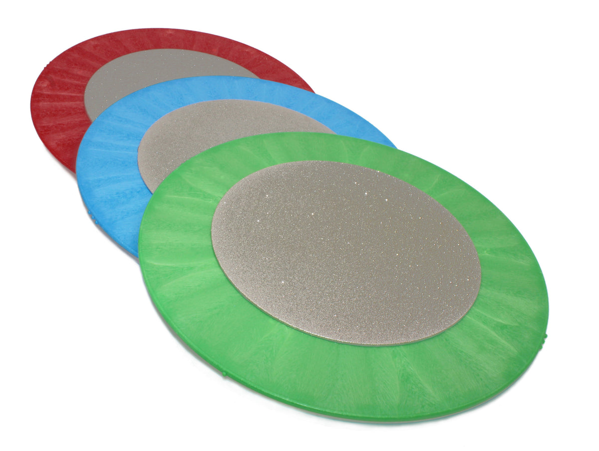 DiamondCore 8 inch Diamond Grinding Disc on 12" Bat