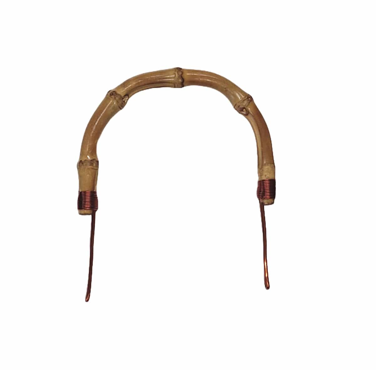 3 inch Bamboo Teapot Handle with Bendable Copper Wire