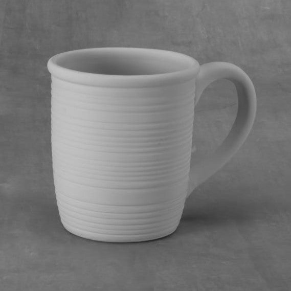 Duncan 38263 Bisque 14-oz Textured Striped Mug