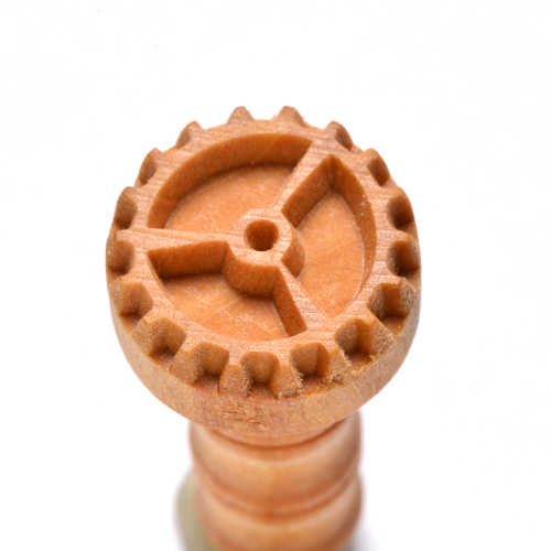 MKM Tools Scm181 Medium Round Stamp - Three Spoked Gear