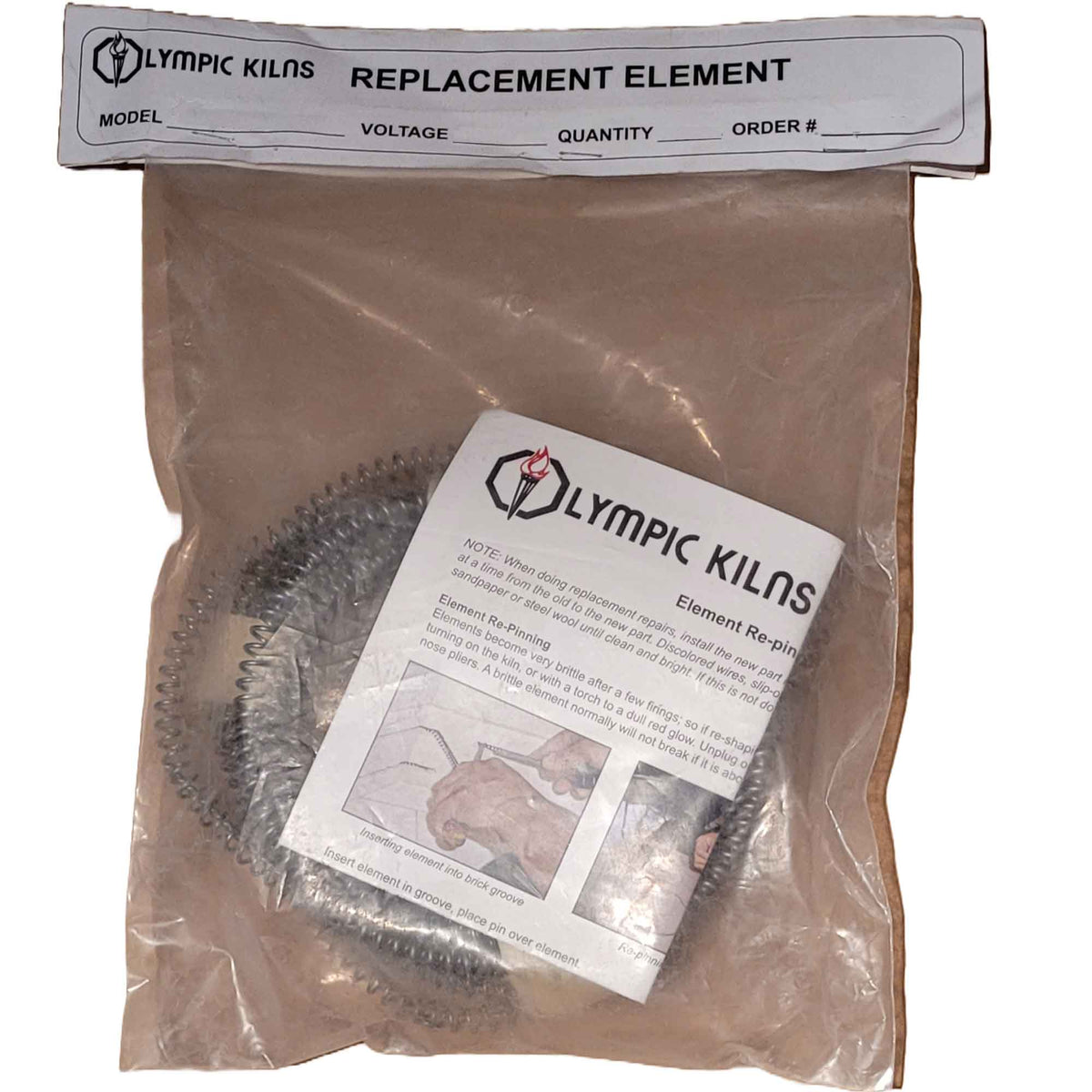 Olympic Kiln Replacement Element for Model 129, 129A, 129E