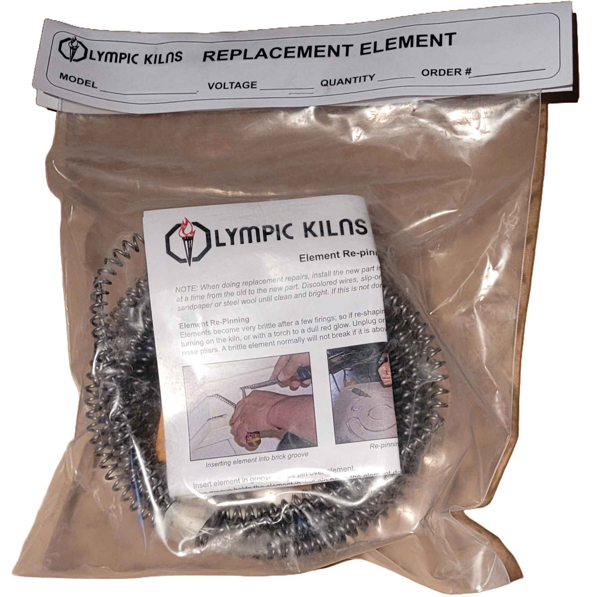 Olympic Kiln Replacement Element for Model 1818, 1818H, S18, S18A, S18HE, S18H or S18AH