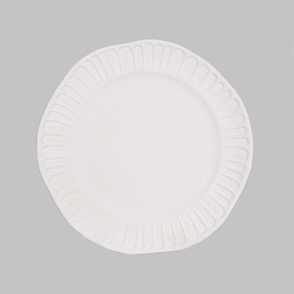 Mayco SB152 Stoneware Bisque Fluted Salad Plate