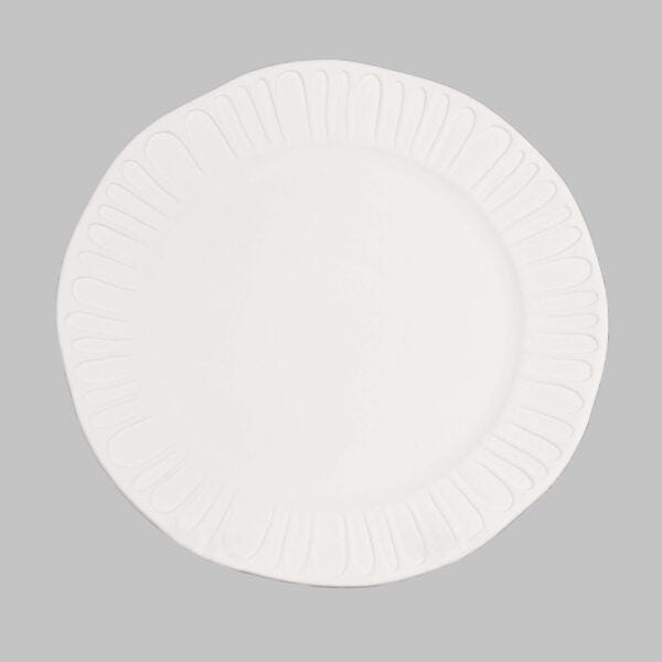 Mayco SB151 Stoneware Bisque Fluted Dinner Plate