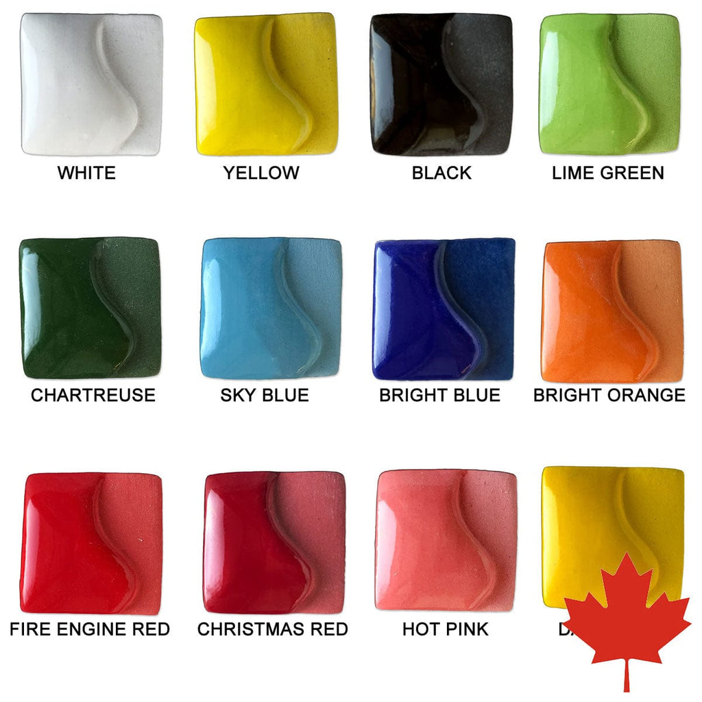 Spectrum 500 Series Opaque Underglaze Sample Pack Sounding Stone
