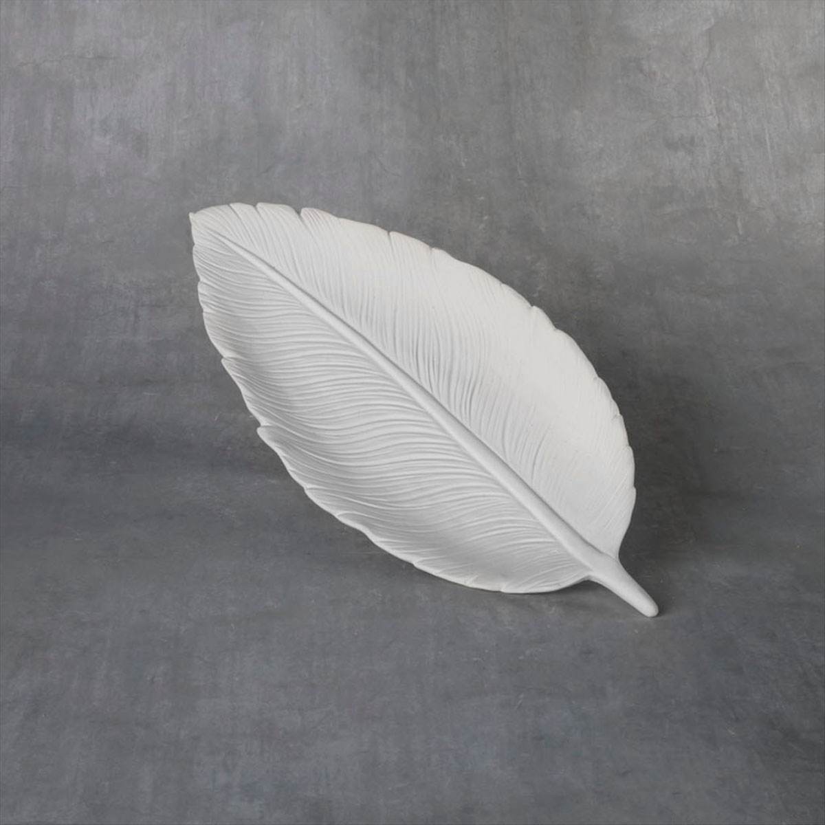 Duncan 38245 Bisque Feather Dish