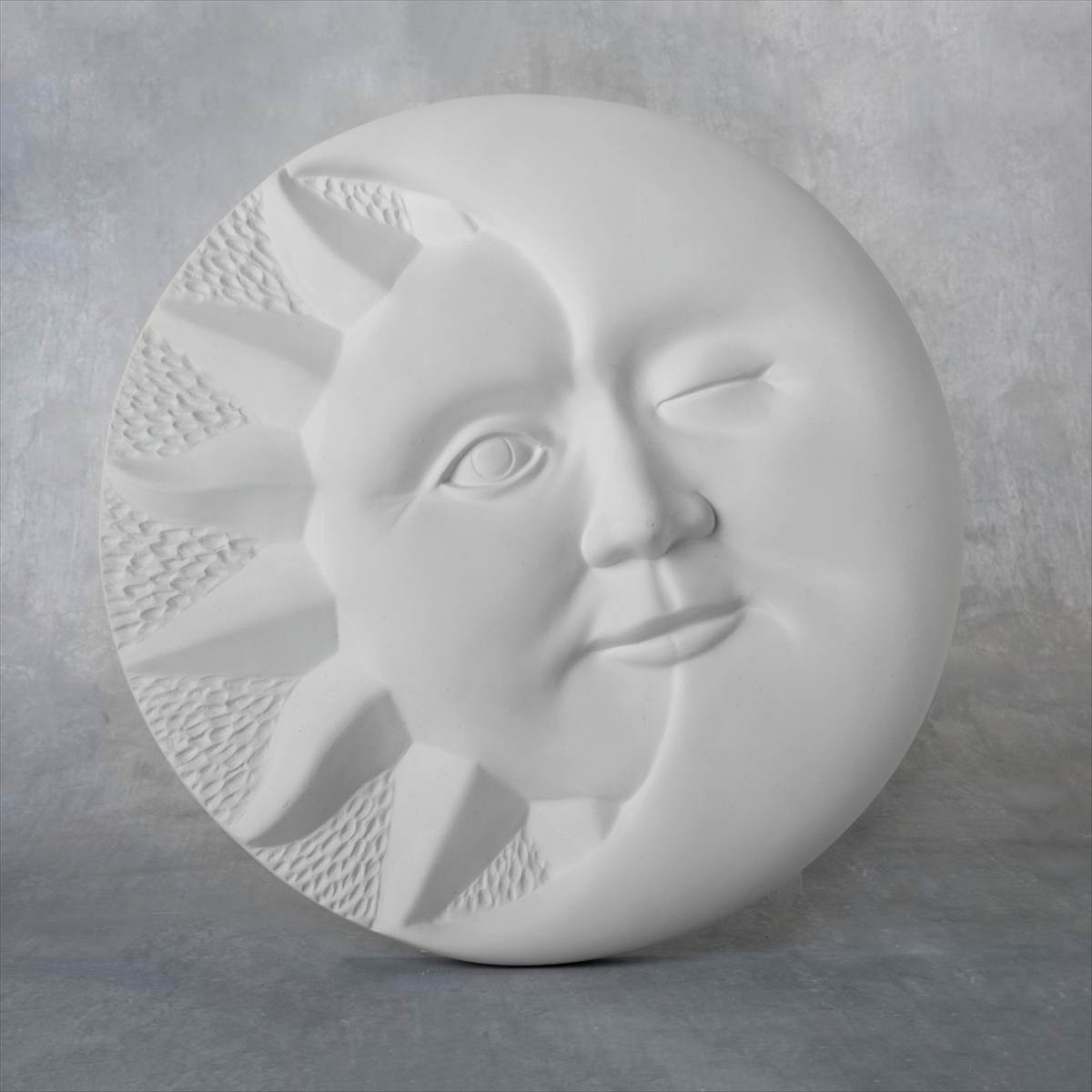 Duncan 38330 Bisque Sun Moon Plaque
