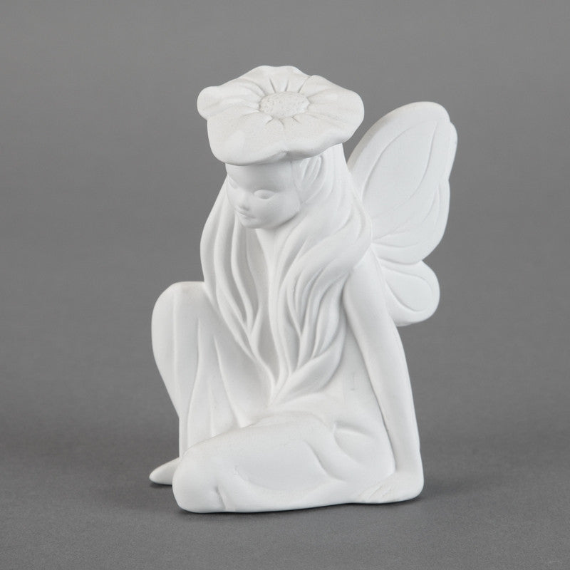 Duncan - 21696 Bisque Sitting Fairy - Sounding Stone