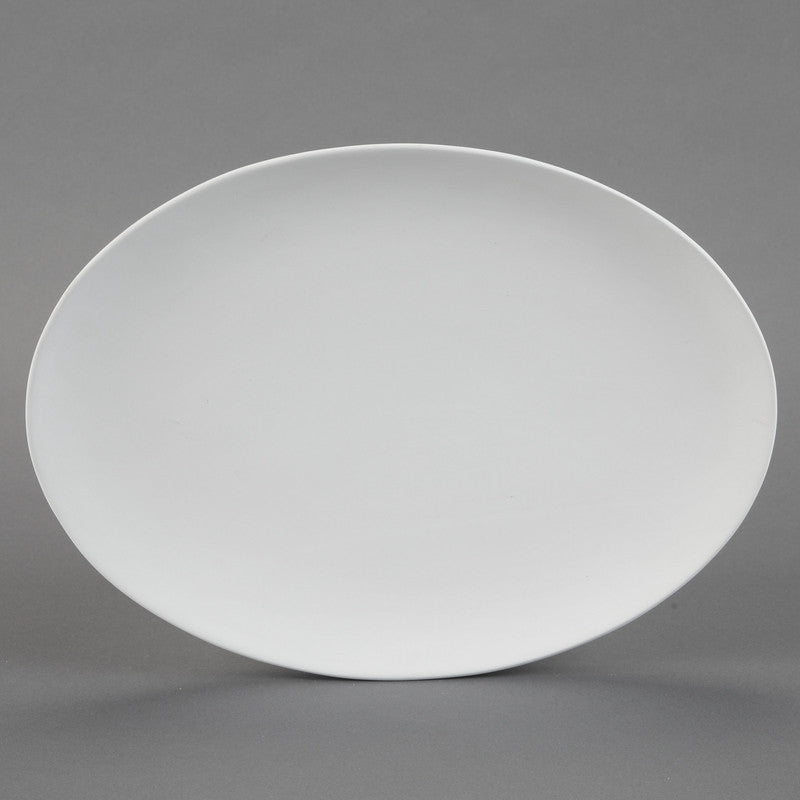 Duncan - 28575 Bisque Coupe Oval Platter - Sounding Stone
