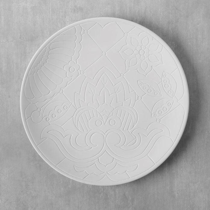 Duncan 40066 Bisque Talavera Charger Plate