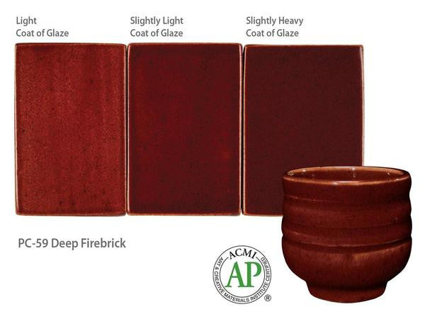 Amaco - Amaco Potter's Choice PC-59 Deep Firebrick Glaze - Sounding Stone