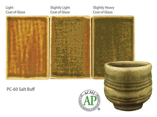 Amaco - Amaco Potter's Choice PC-60 Salt Buff Glaze - Sounding Stone