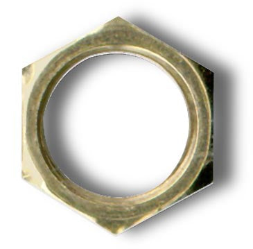 Hexnut, Brass Plated