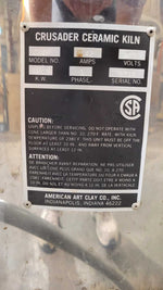 Used Crusader Electric Kiln, Model 274S, 240 volt