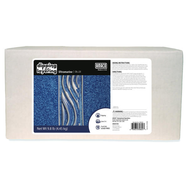 Amaco Dipping & Layering DL23 Ultramarine Glaze, 10 lb Dry