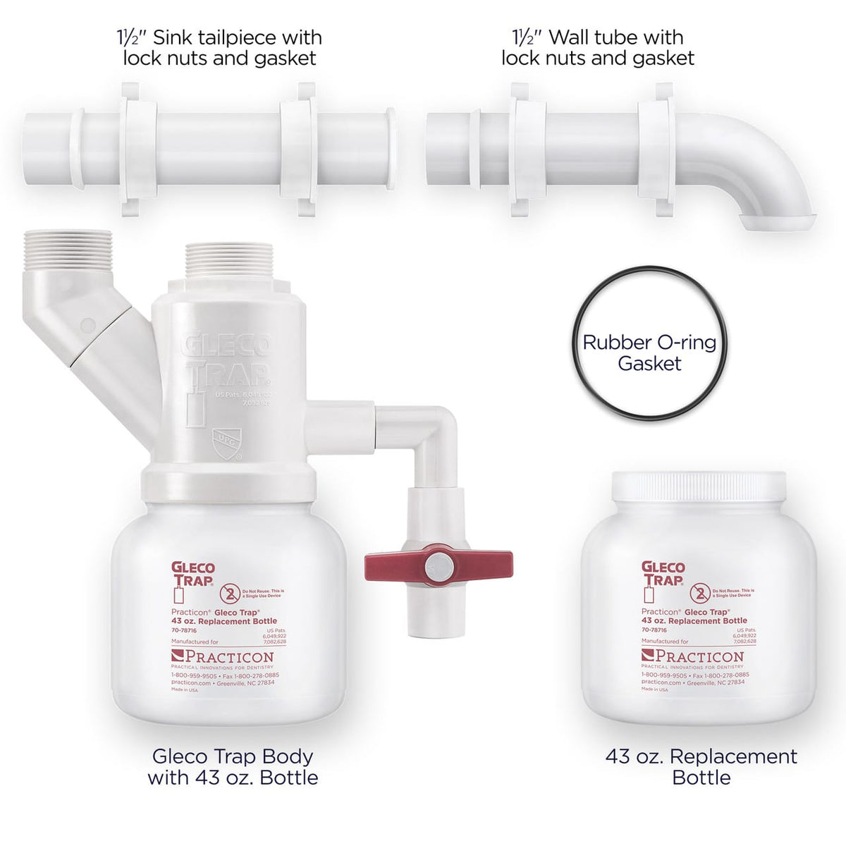 Gleco Clay and Sediment Sink Trap, 43 oz. package