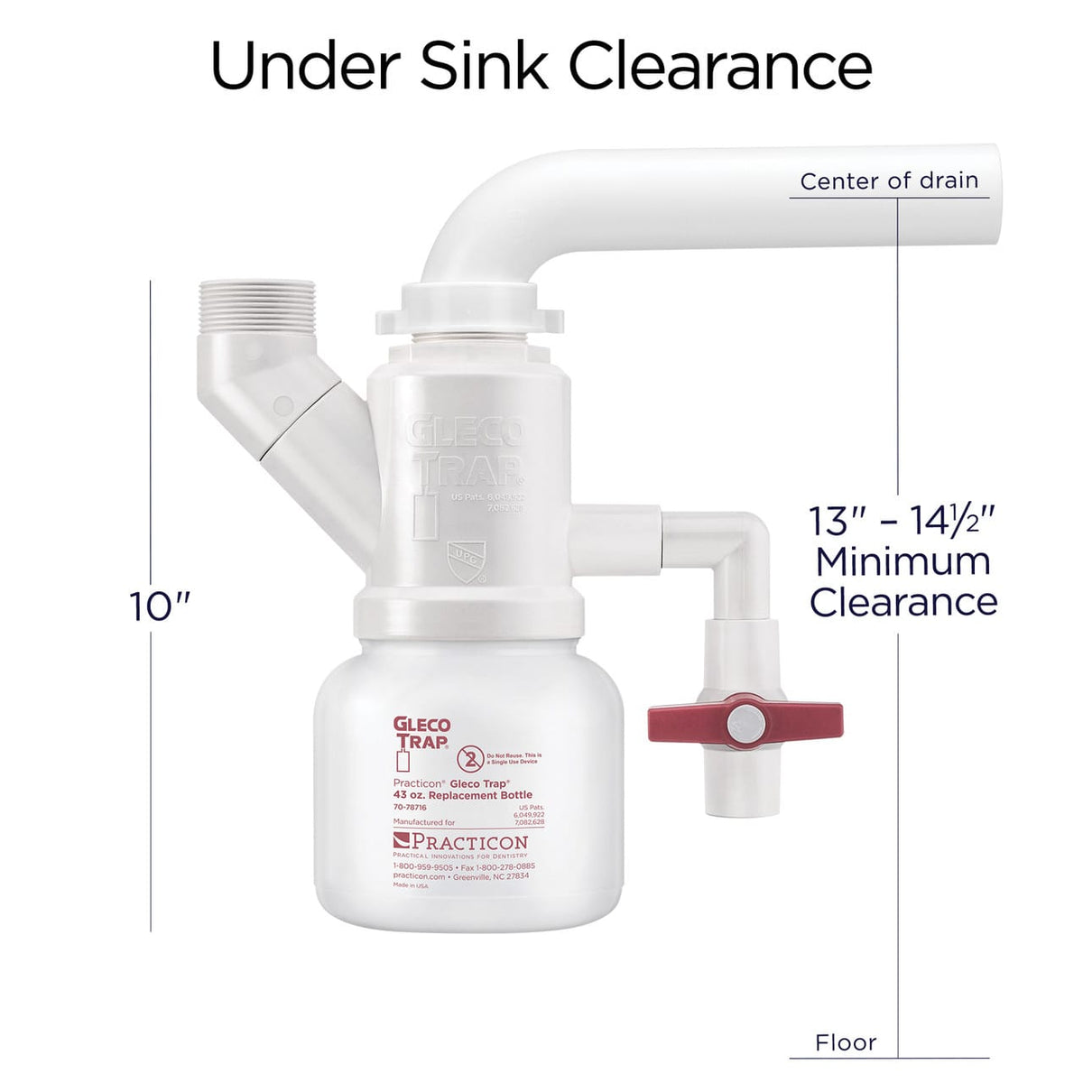 Gleco Clay and Sediment Sink Trap, 43 oz. package
