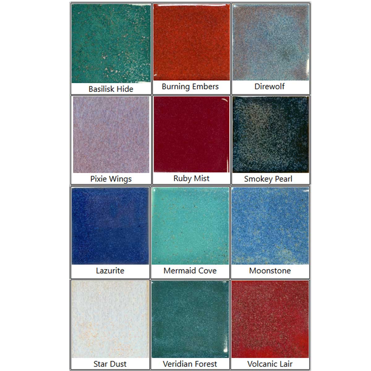 Coyote Glaze Sample Set No. 2 - 2026 New Colors