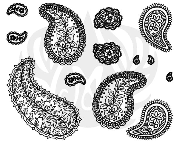 Mayco DSS202 Paisley Individual Design Designer Silkscreen