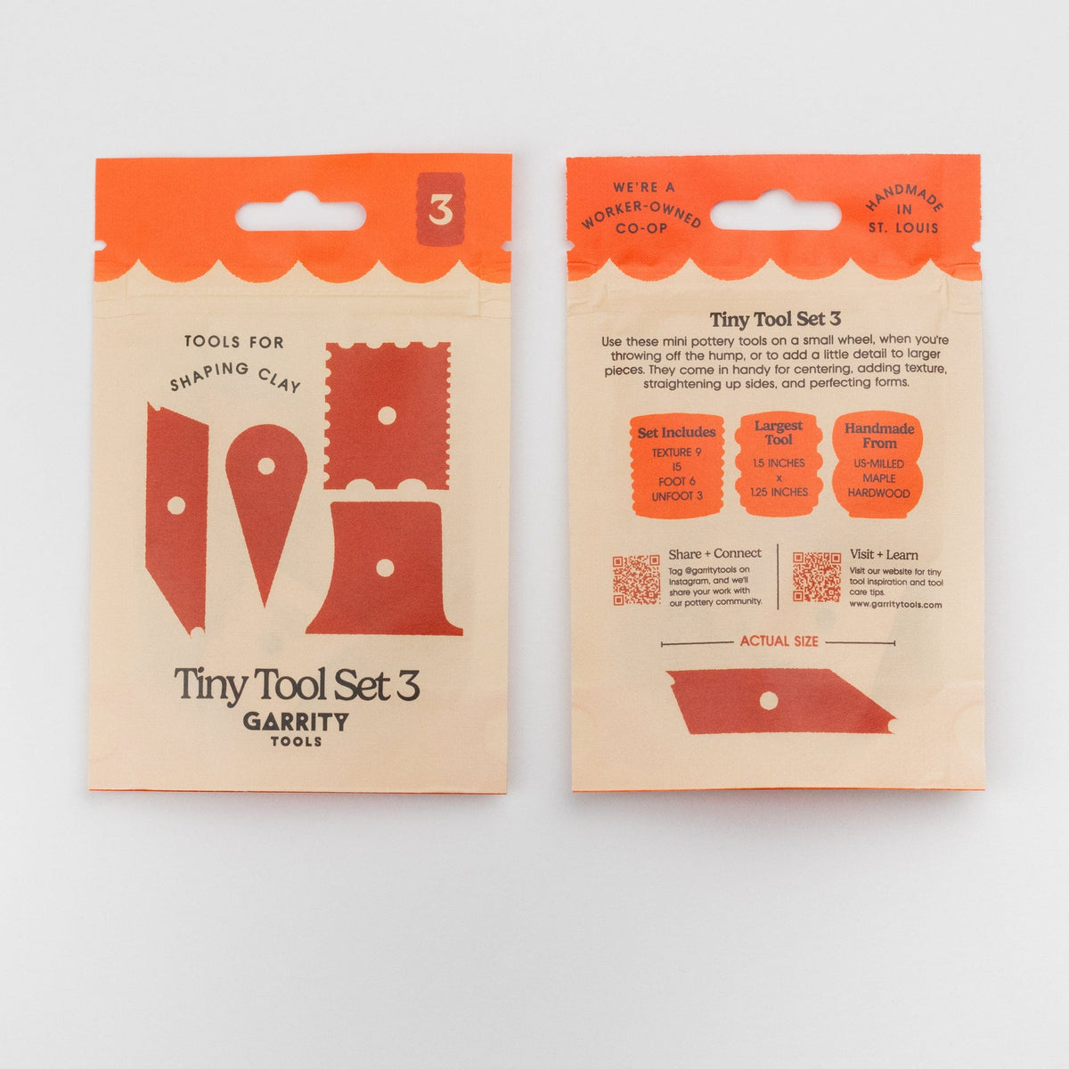 Garrity Tiny Tool Wood Rib Set No. 3