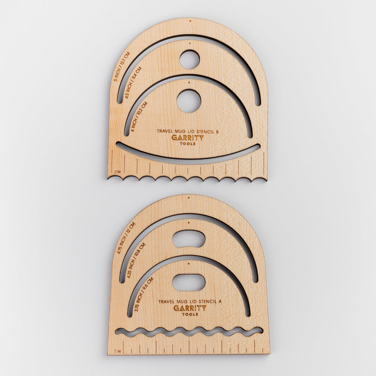 Garrity Tools Travel Mug Lid Stencil, 2 Pieces