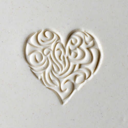 MKM Tools Scl001 Large Round Stamp - Complicated Heart