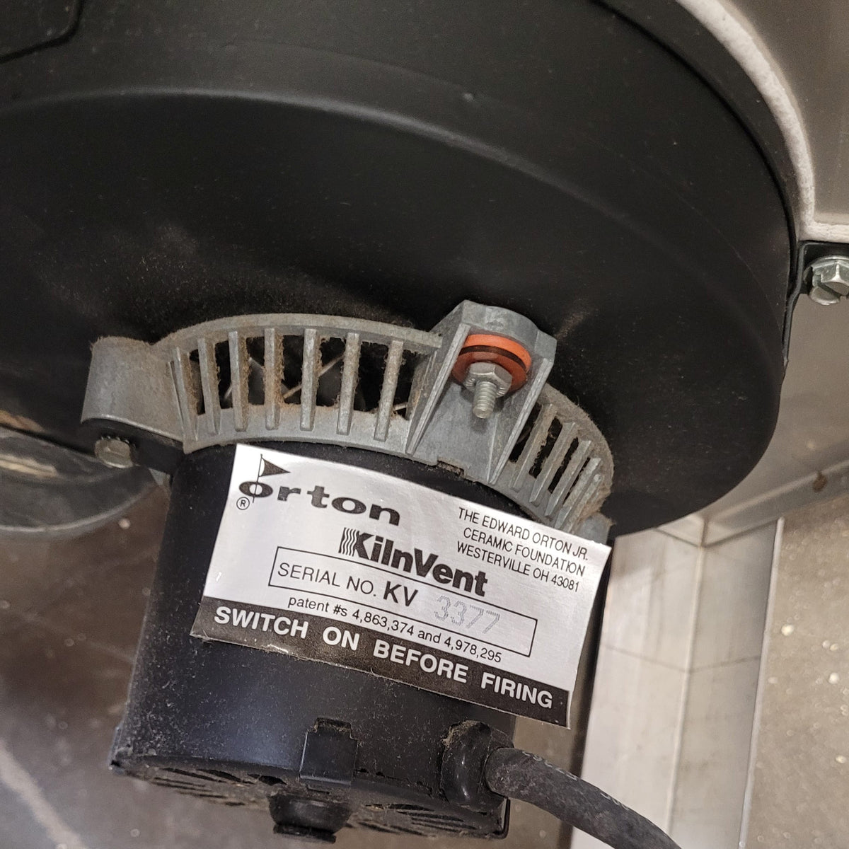 Used Orton Stand Version Kiln Vent