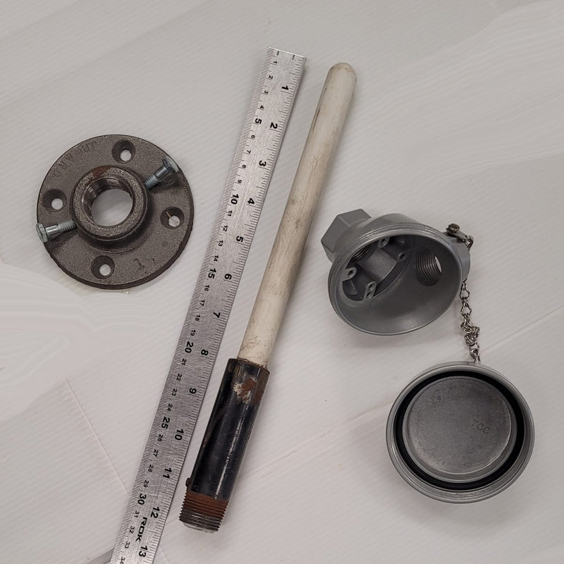 Used Thermocouple Protection Tube, 12 inch