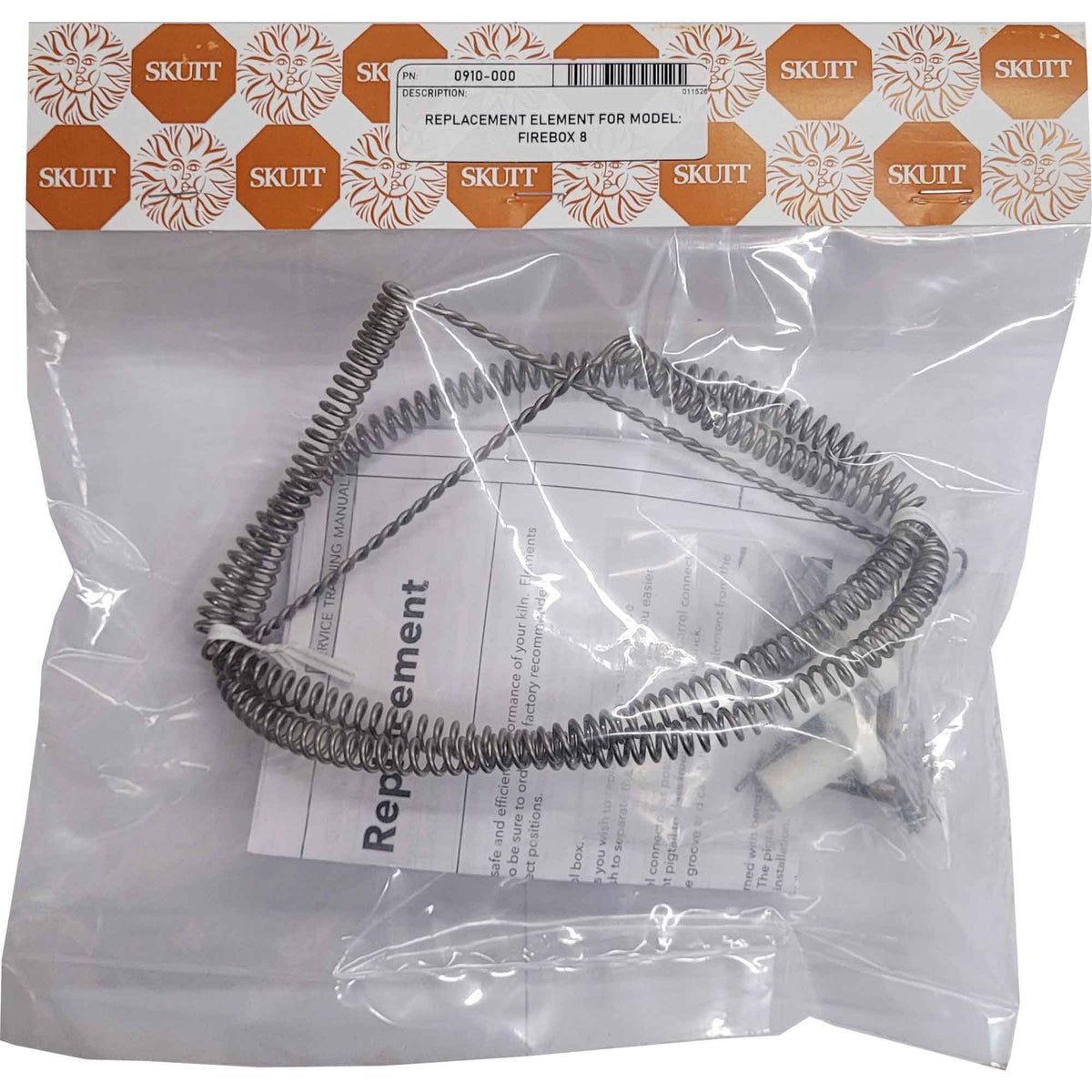 Skutt Kiln Replacement Element for Models Firebox 8x4 or Firebox 8x6