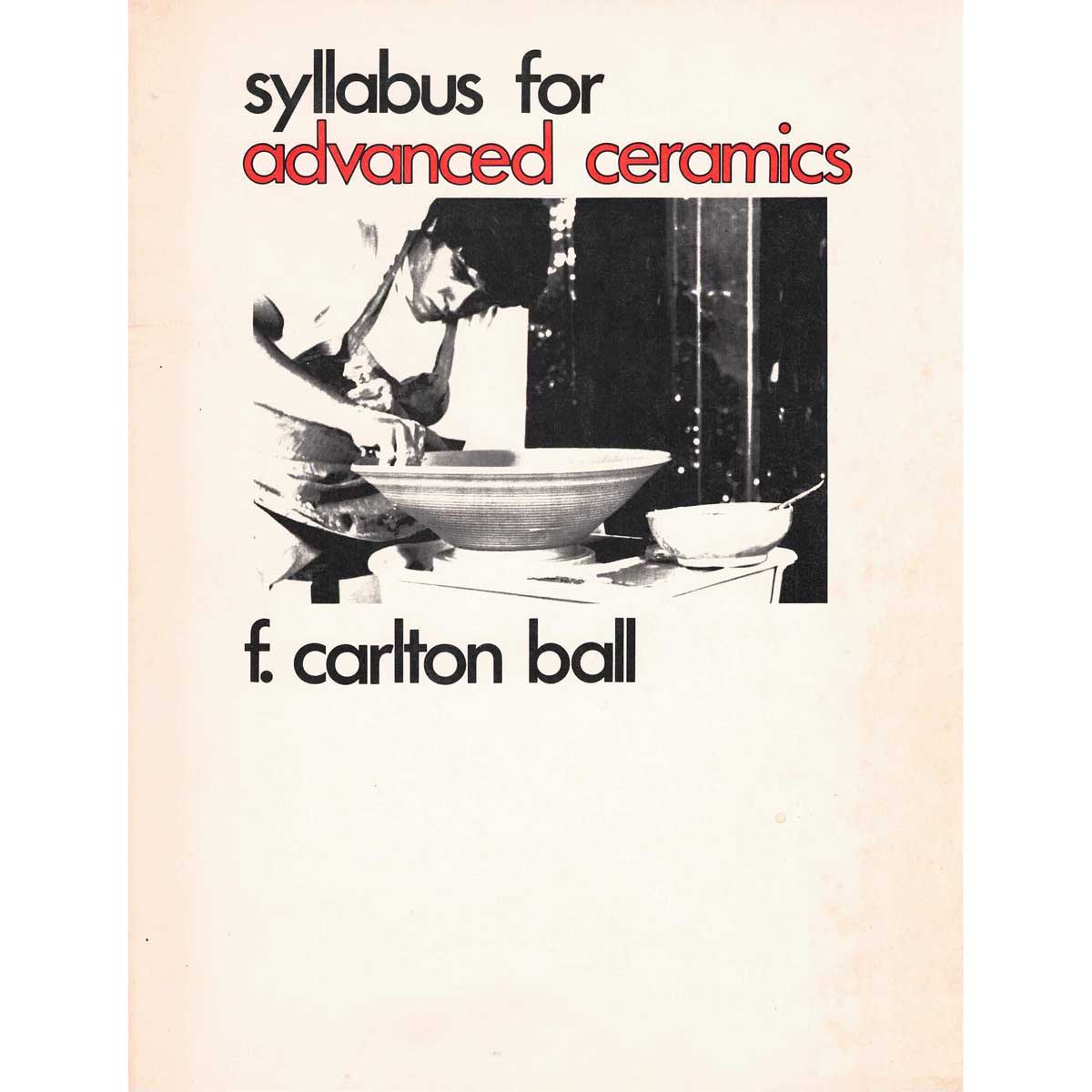 Used Book - Syllabus for Advanced Ceramics