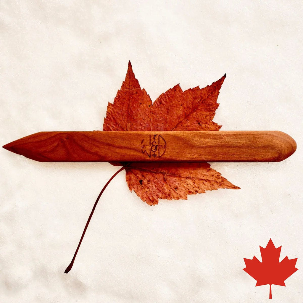 Wattle & Daub Wood Knife - Point & Round – Sounding Stone