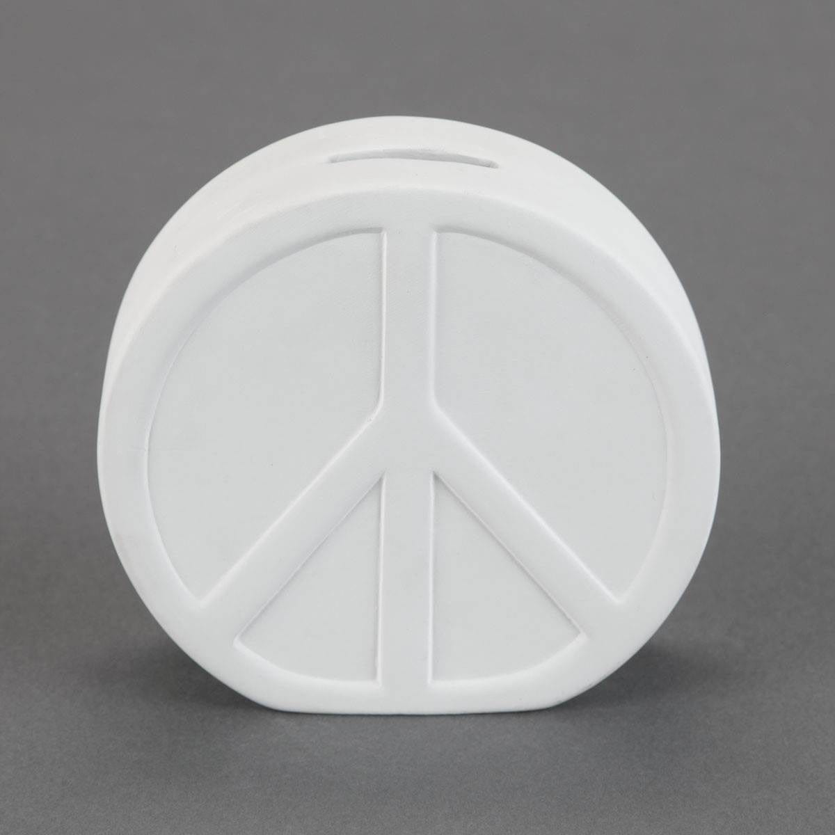 Duncan 29224 Bisque Peace Sign Bank