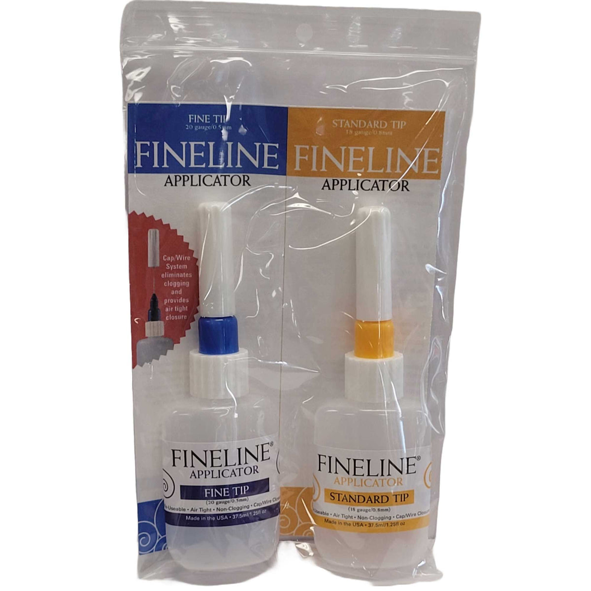 Fineline Slip/Underglaze Applicator, 2 Pack - 20ga & 18ga Tip