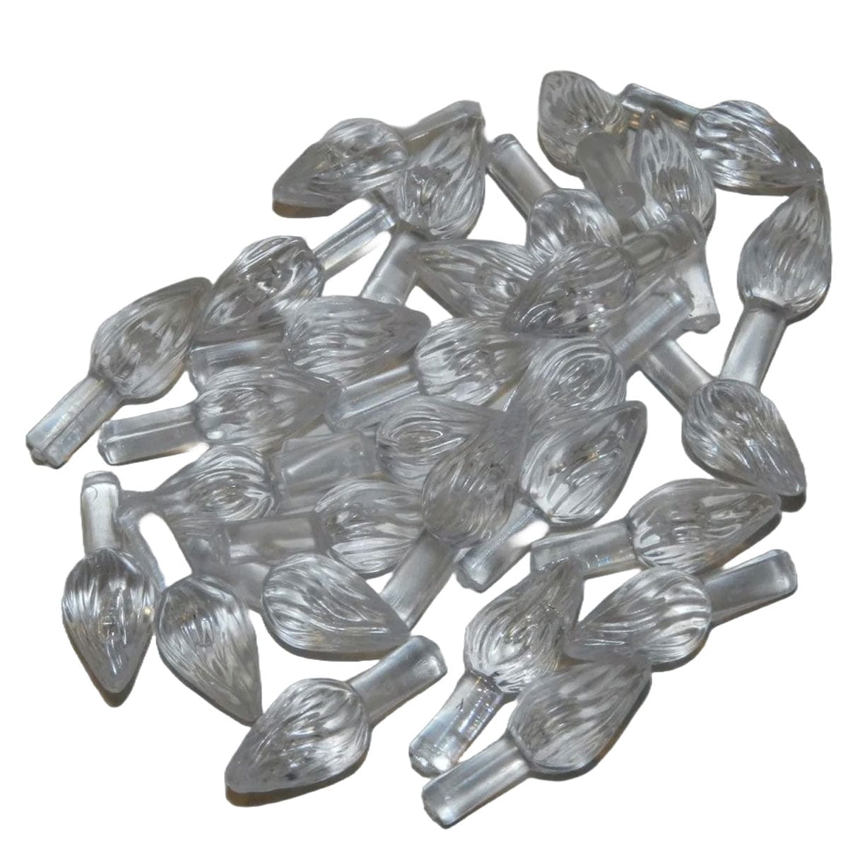 Medium Twist Style Tree Lights Ornaments for Ceramic Christmas Trees, Clear