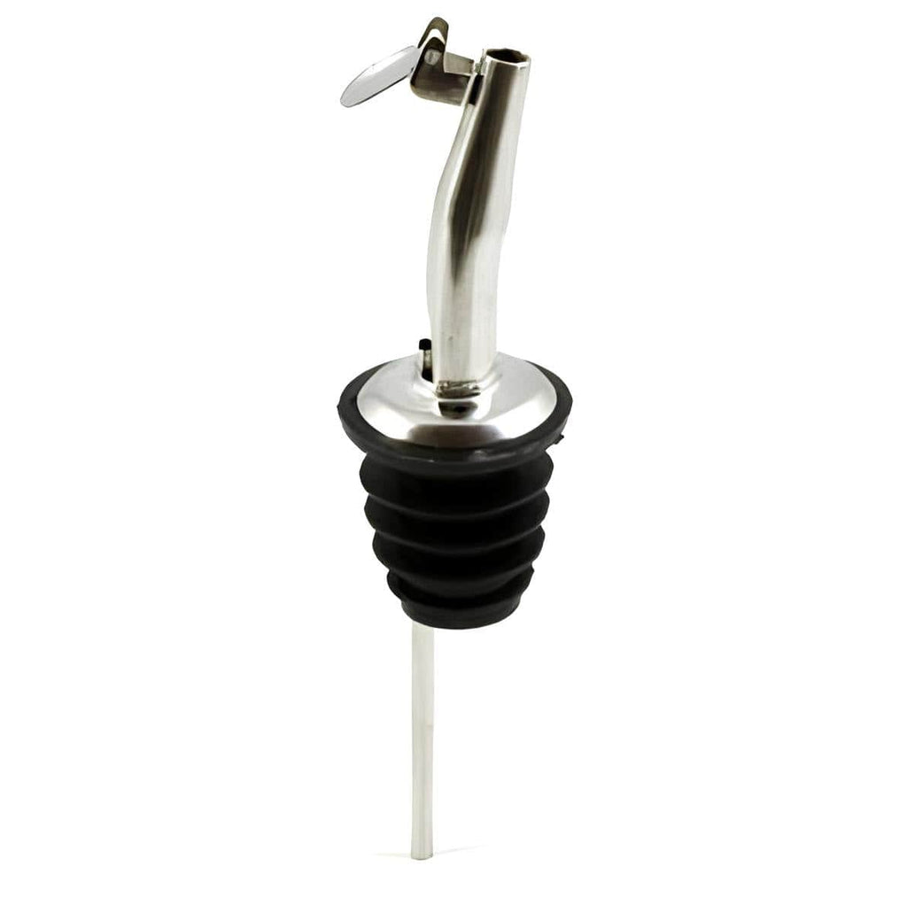 Stainless Steel Bottle Pouring Insert with Flip Top for Olive Oil & Vi ...