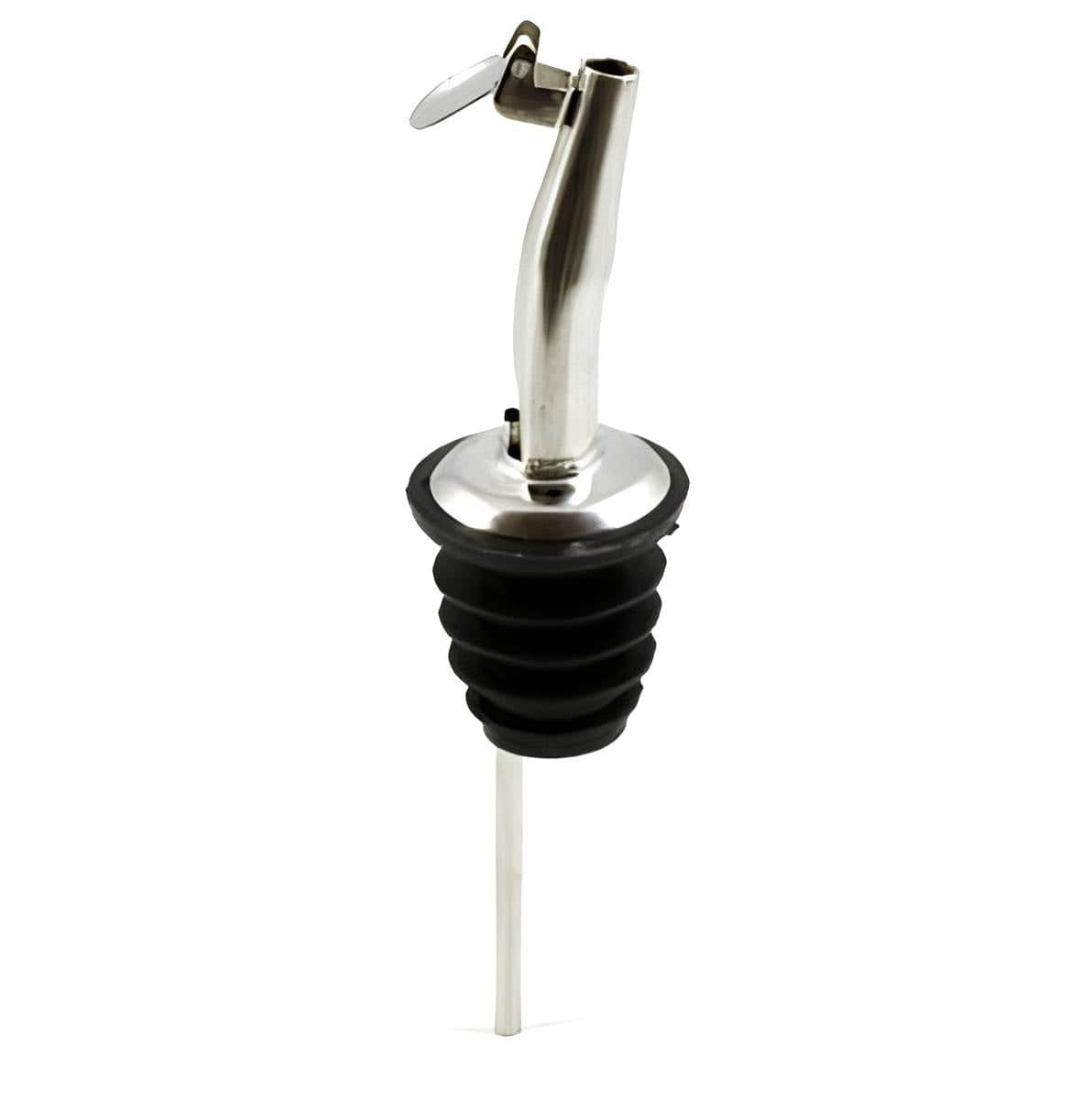 Stainless Steel Bottle Pouring Insert with Flip Top for Olive Oil & Vinegar