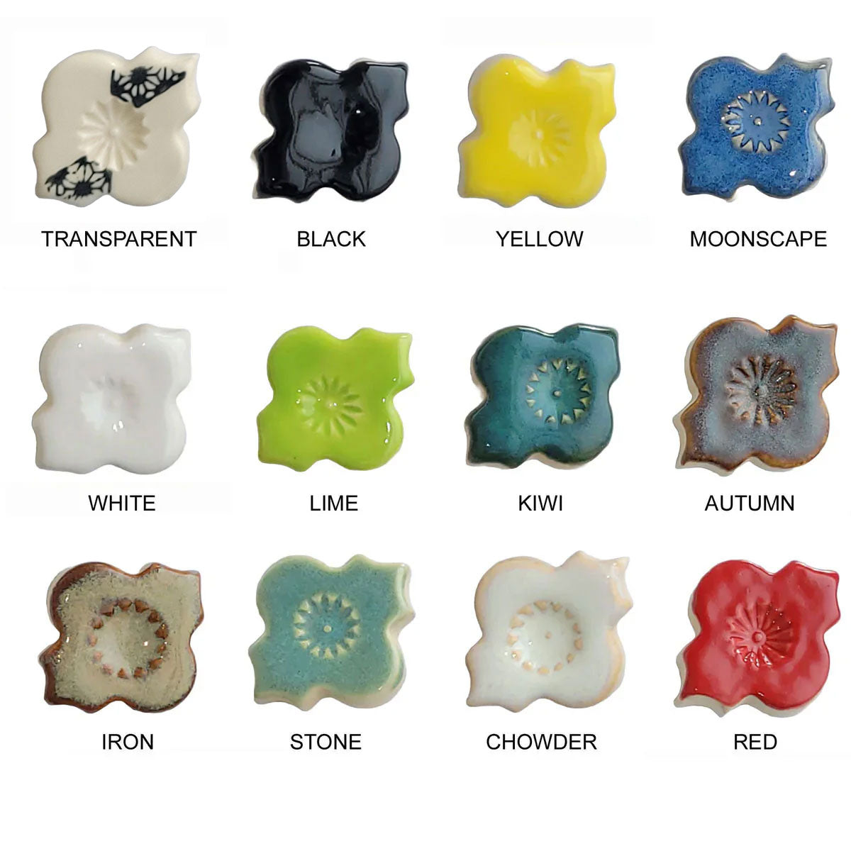 Spectrum 1100 Series Stoneware Glaze - Sample Pack