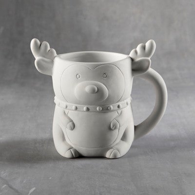 Duncan 35987 Bisque Reindeer Mug - Sounding Stone
