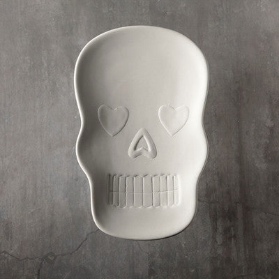 Duncan 35957 Bisque Sugar Skull Dish - Sounding Stone