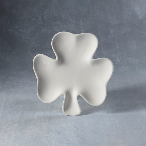 Duncan - 37198 Bisque Shamrock Plate - Sounding Stone