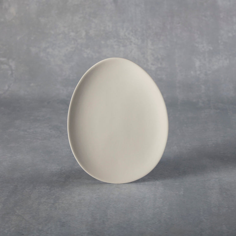 Duncan - 37205 Bisque Small Egg Plate - Sounding Stone
