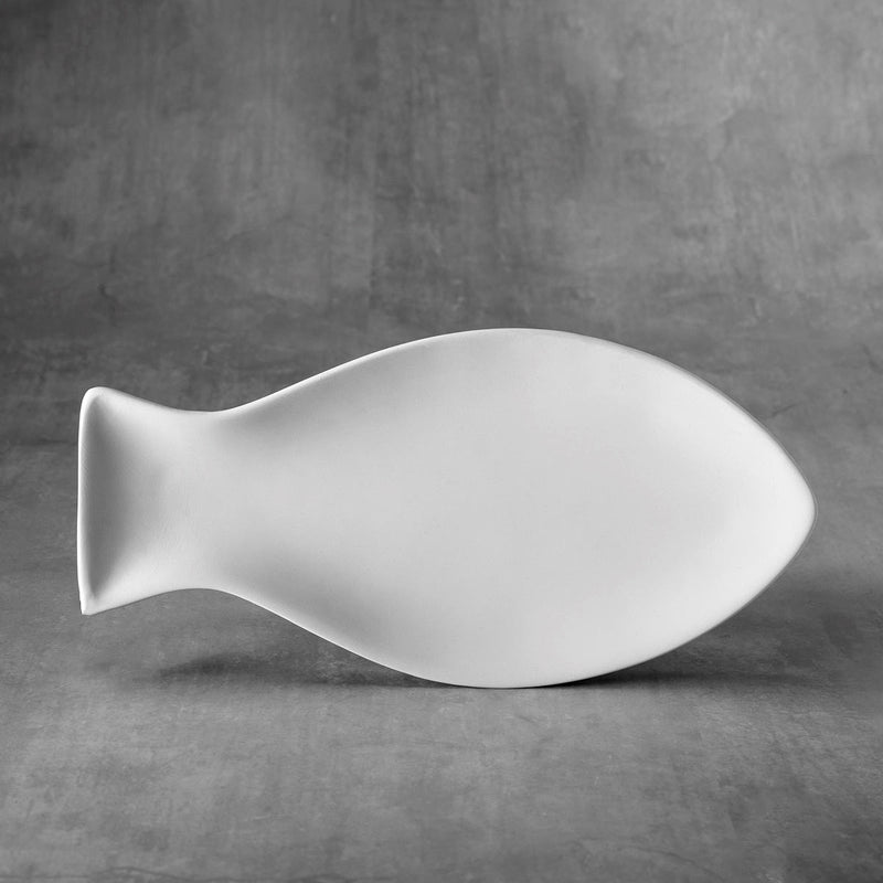 Duncan - 37489 Bisque Small Fish Plate - Sounding Stone