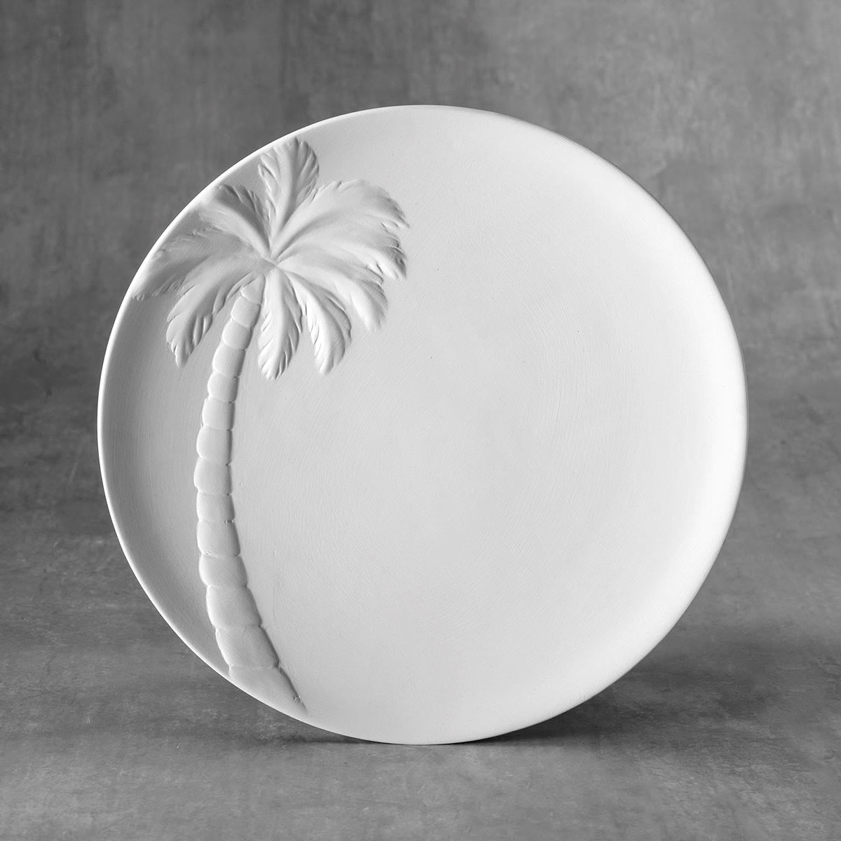 Duncan - 37482 Bisque Palm Tree Plate - Sounding Stone