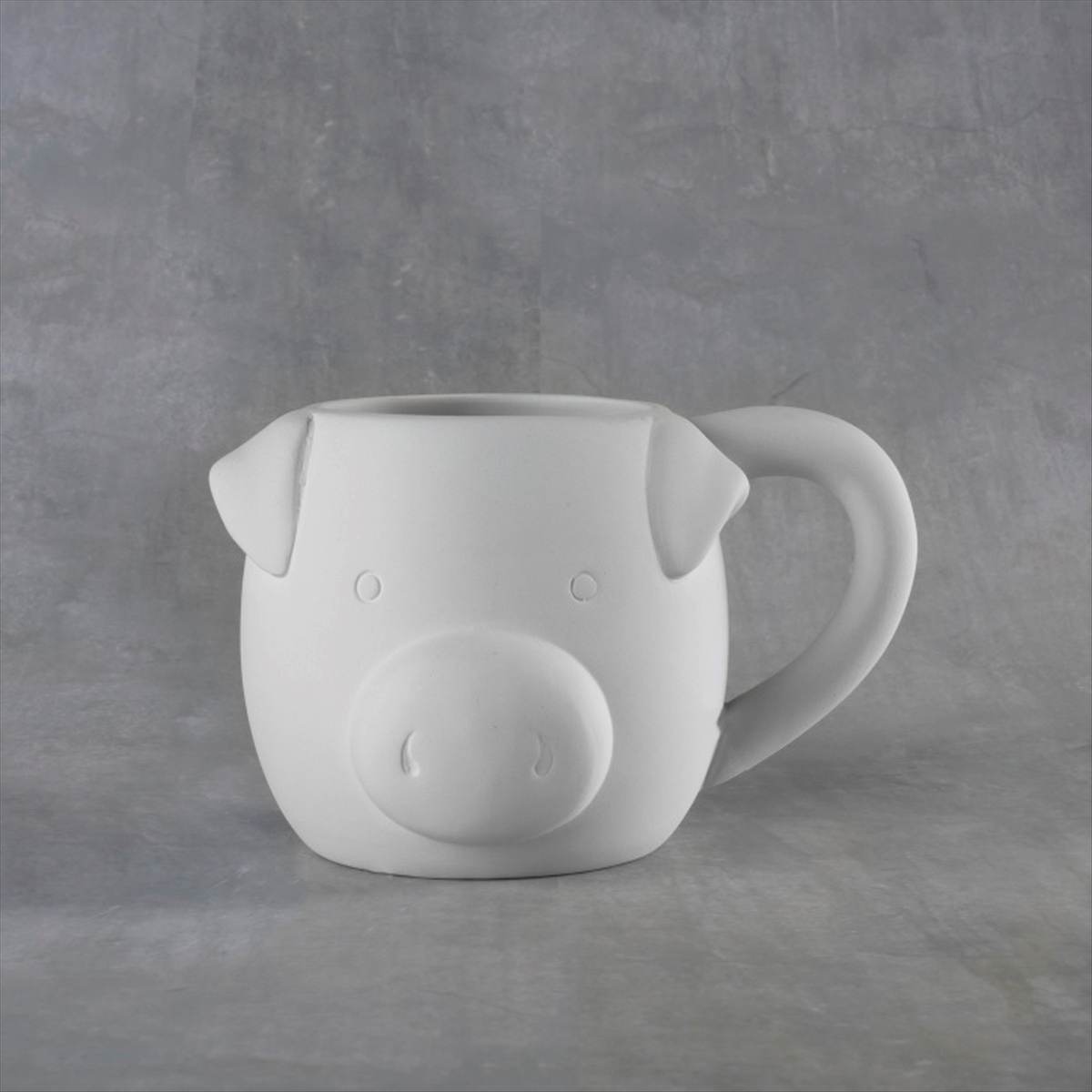 Duncan 38117 Bisque Pig Mug 16 oz