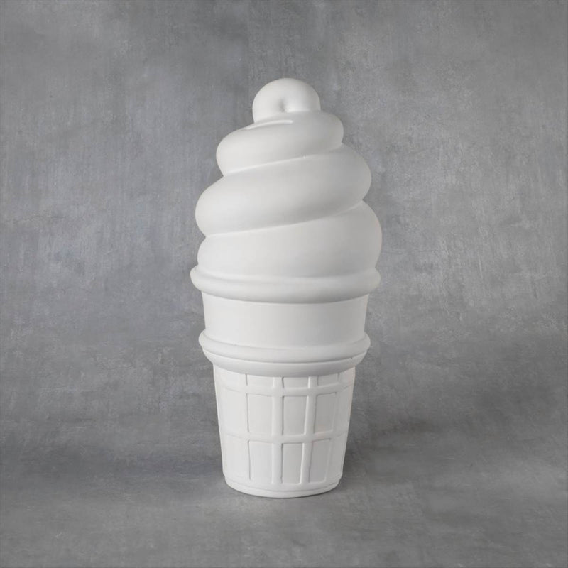 Duncan 38179 Bisque XL Ice Cream Cone Bank