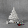 Duncan 45767 Bisque 8 inch Christmas Tree with Base, Case of 4