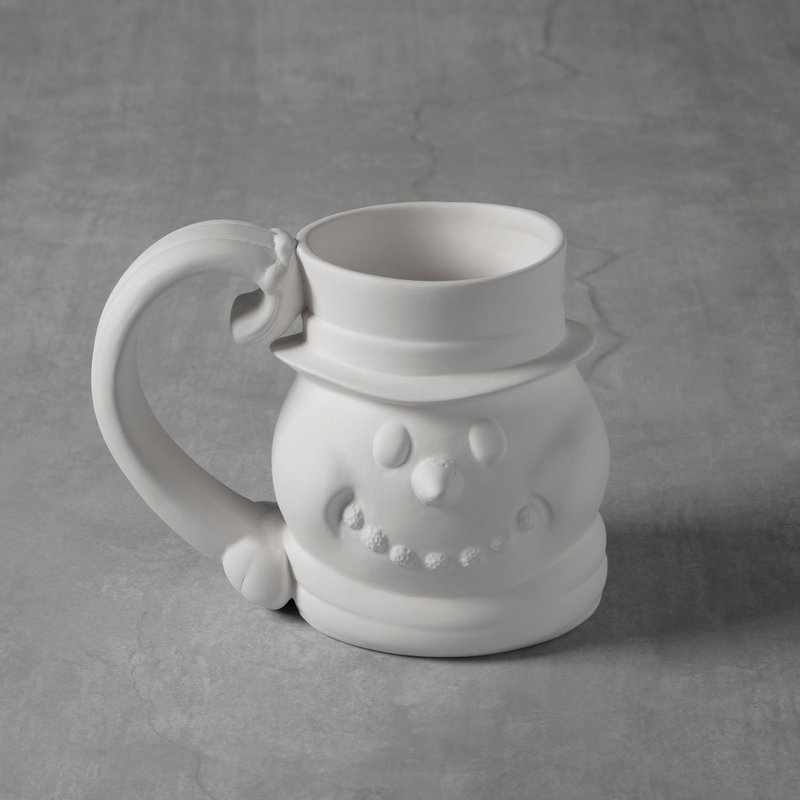Duncan 45764 Bisque Snowman Mug, Case of 6