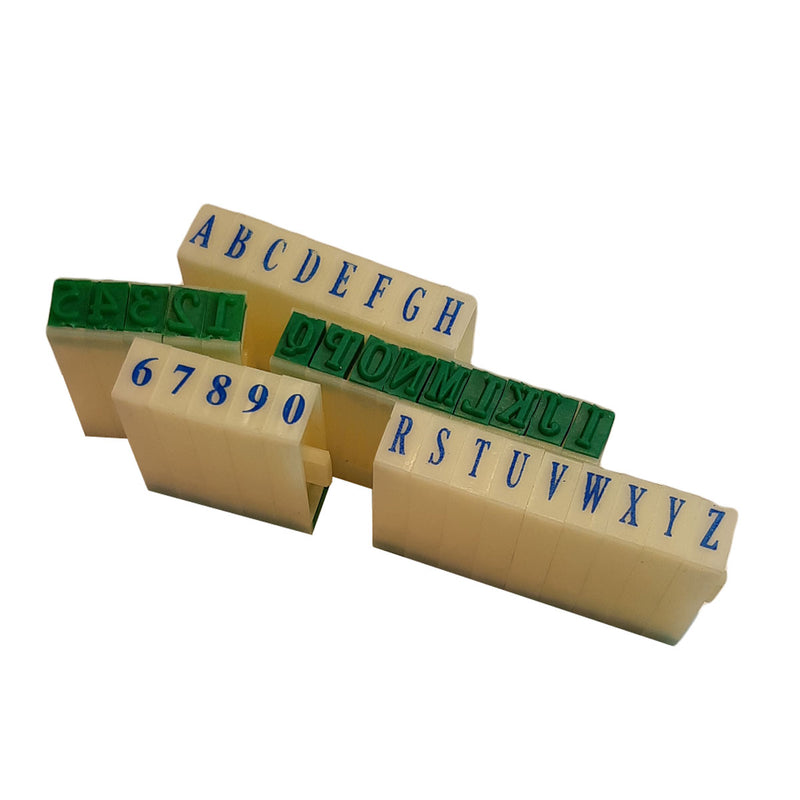 1/4" Letter & Number Stamp Set