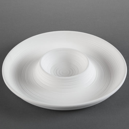 Duncan - 21449 Bisque 1-Piece Chip & Dip - Sounding Stone